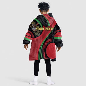 Malawi Independence Day KId Wearable Blanket Hoodie Unity and Freedom