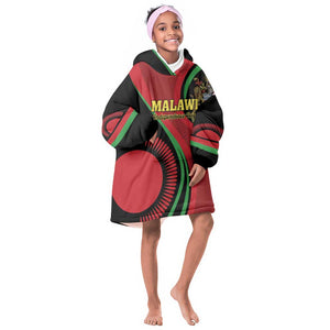 Malawi Independence Day KId Wearable Blanket Hoodie Unity and Freedom