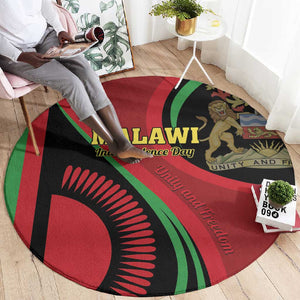 Malawi Independence Day Round Carpet Unity and Freedom