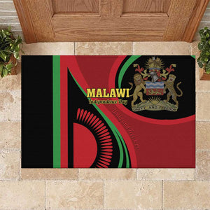 Malawi Independence Day Rubber Doormat Unity and Freedom