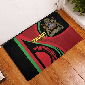 Malawi Independence Day Rubber Doormat Unity and Freedom