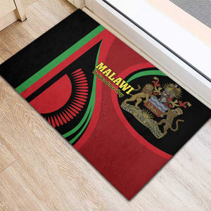 Malawi Independence Day Rubber Doormat Unity and Freedom