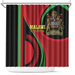 Malawi Independence Day Shower Curtain Unity and Freedom