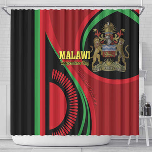 Malawi Independence Day Shower Curtain Unity and Freedom