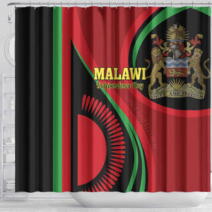 Malawi Independence Day Shower Curtain Unity and Freedom