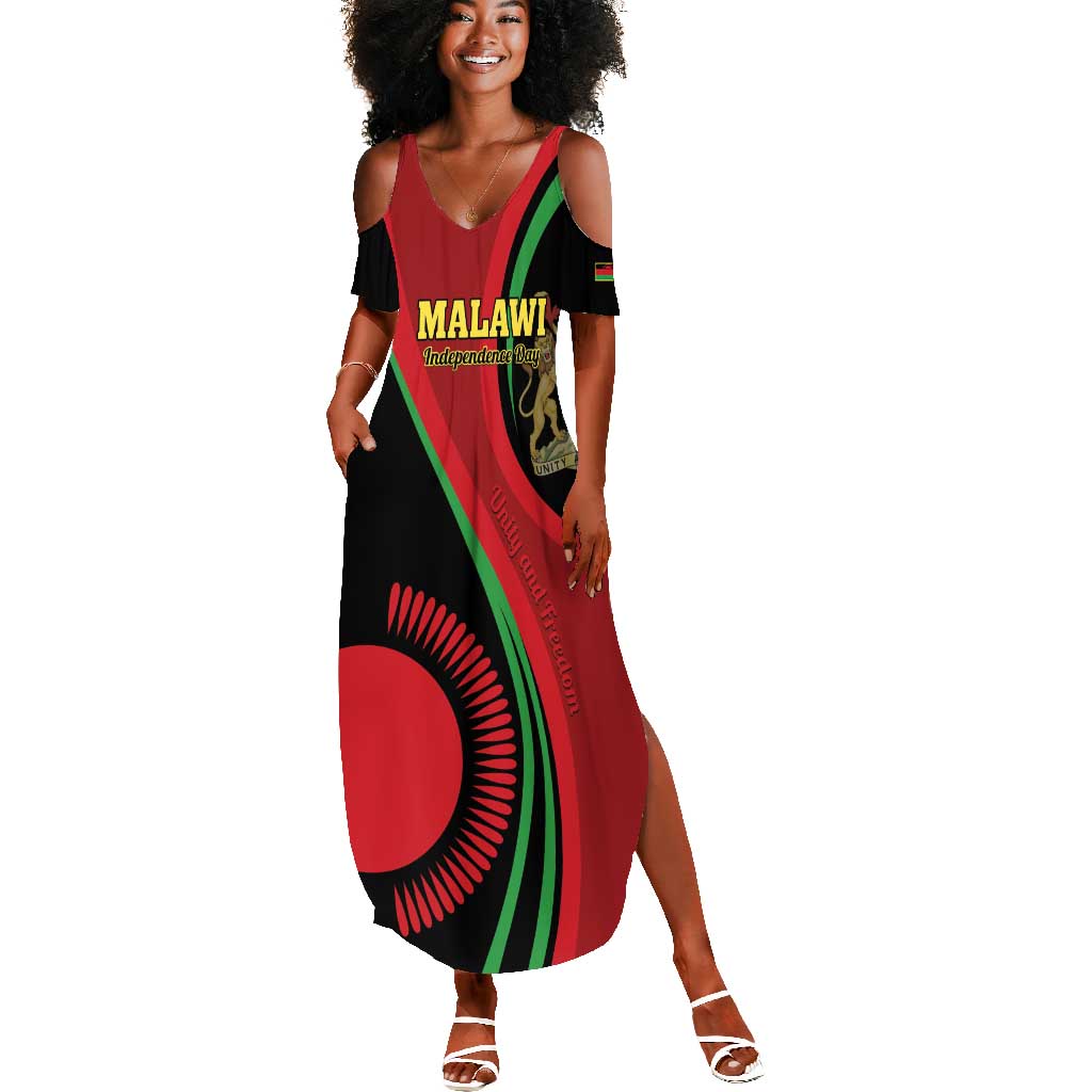 Malawi Independence Day Summer Maxi Dress Unity and Freedom