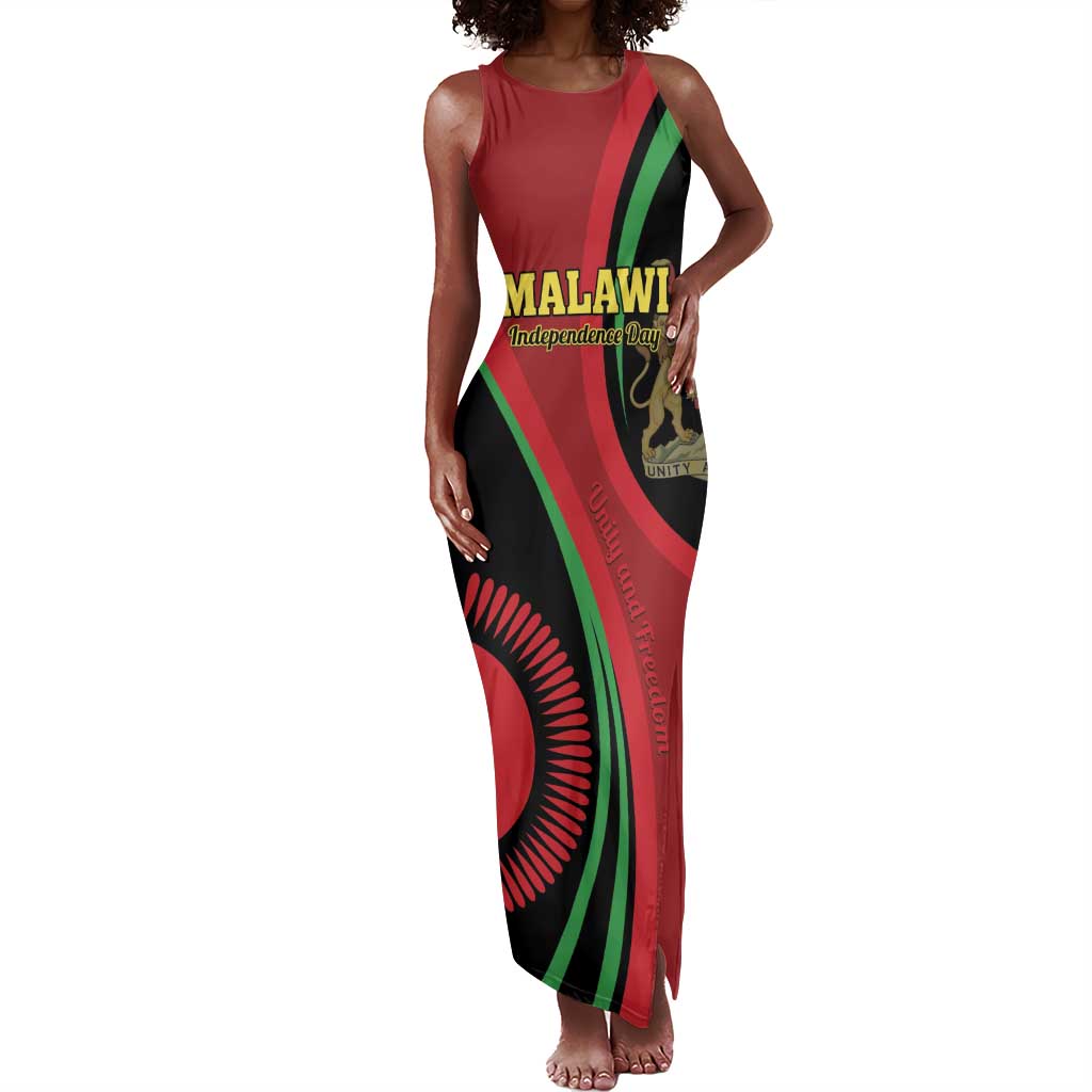 Malawi Independence Day Tank Maxi Dress Unity and Freedom