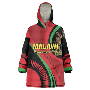 Malawi Independence Day Wearable Blanket Hoodie Unity and Freedom