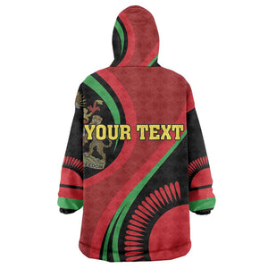 Malawi Independence Day Wearable Blanket Hoodie Unity and Freedom