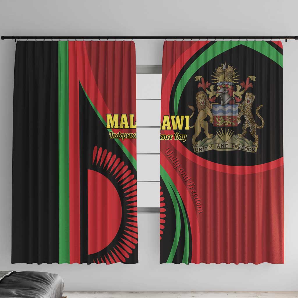 Malawi Independence Day Window Curtain Unity and Freedom