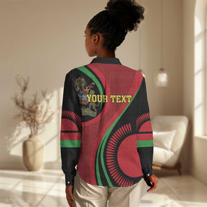 Malawi Independence Day Women Casual Shirt Unity and Freedom