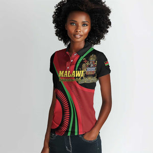 Malawi Independence Day Women Polo Shirt Unity and Freedom