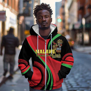 Malawi Independence Day Zip Hoodie Unity and Freedom