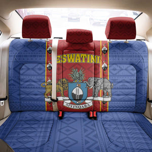 Eswatini African Pattern Back Car Seat Cover Swaziland Shield Siyinqaba