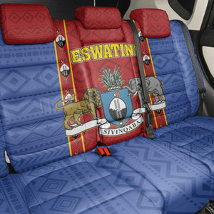 Eswatini African Pattern Back Car Seat Cover Swaziland Shield Siyinqaba