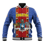 Eswatini African Pattern Baseball Jacket Swaziland Shield Siyinqaba LT01