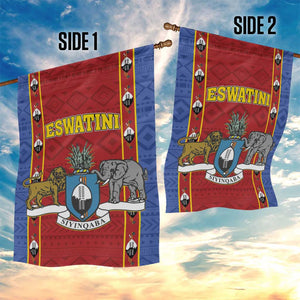 Eswatini African Pattern Garden Flag Swaziland Shield Siyinqaba