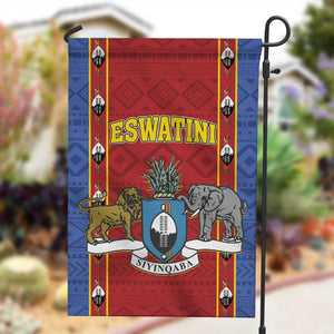 Eswatini African Pattern Garden Flag Swaziland Shield Siyinqaba