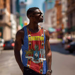 Eswatini African Pattern Men Tank Top Swaziland Shield Siyinqaba
