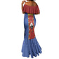 Eswatini African Pattern Mermaid Dress Swaziland Shield Siyinqaba