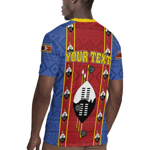 Eswatini African Pattern Rugby Jersey Swaziland Shield Siyinqaba