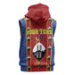 Eswatini African Pattern Sleeveless Hoodie Swaziland Shield Siyinqaba - African Pride