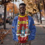 Eswatini African Pattern Sweatshirt Swaziland Shield Siyinqaba