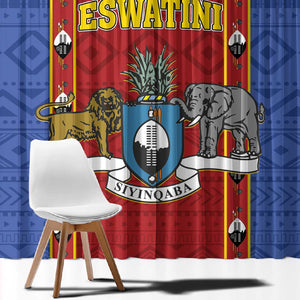 Eswatini African Pattern Window Curtain Swaziland Shield Siyinqaba