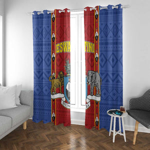 Eswatini African Pattern Window Curtain Swaziland Shield Siyinqaba