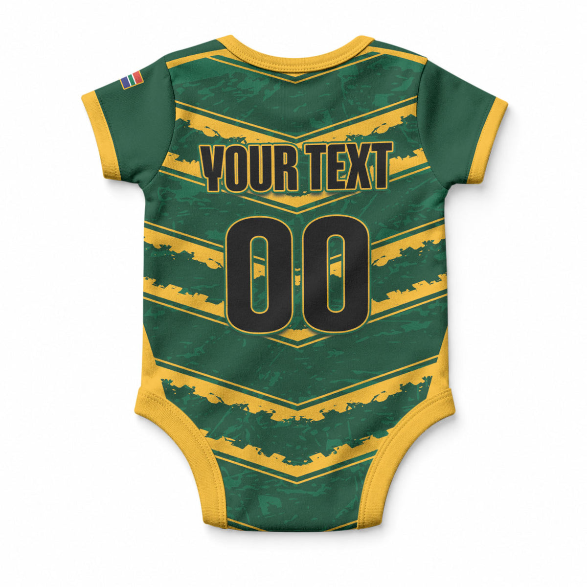 South Africa 2026 Rugby Custom Baby Onesie Bokke Go Champions