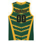 South Africa 2026 Rugby Custom Basketball Jersey Bokke Go Champions