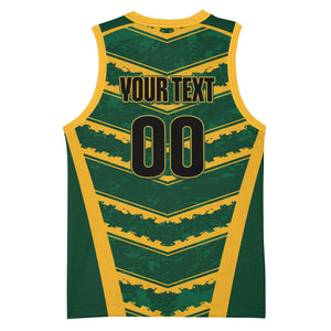 South Africa 2026 Rugby Custom Basketball Jersey Bokke Go Champions