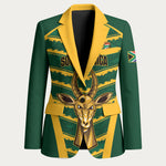 South Africa 2026 Rugby Custom Blazer Bokke Go Champions