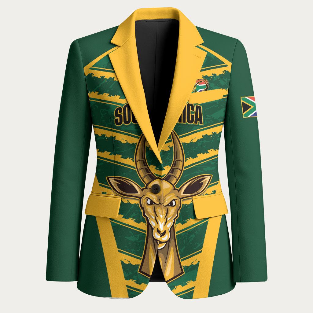 South Africa 2026 Rugby Custom Blazer Bokke Go Champions