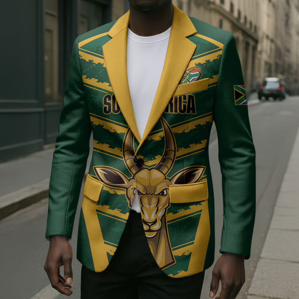 South Africa 2026 Rugby Custom Blazer Bokke Go Champions