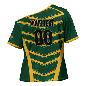 South Africa 2026 Rugby Custom Cross Shoulder Shirt Bokke Go Champions