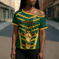 South Africa 2026 Rugby Custom Cross Shoulder Shirt Bokke Go Champions