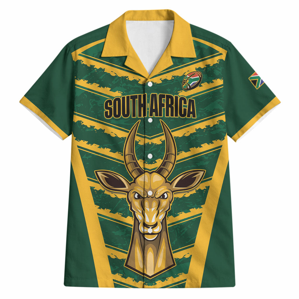 South Africa 2026 Rugby Custom Hawaiian Shirt Bokke Go Champions