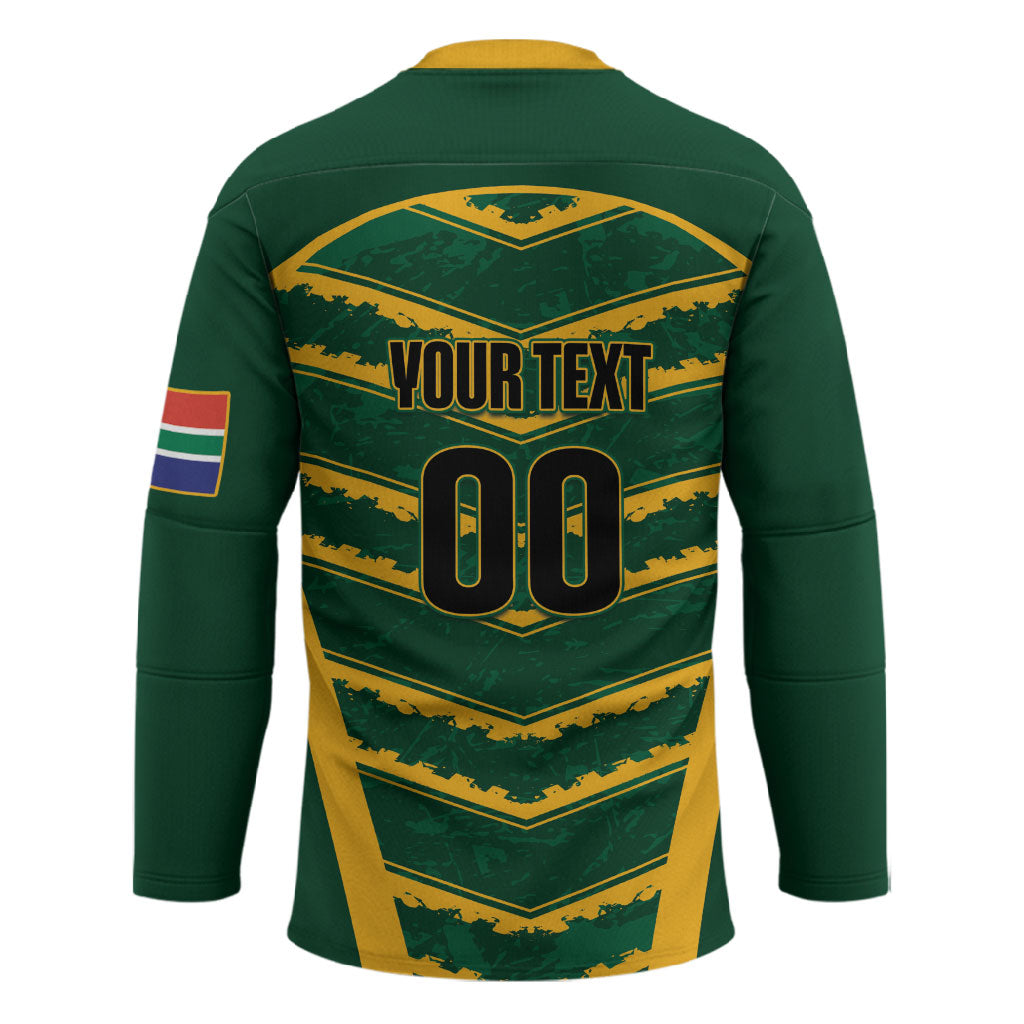 South Africa 2026 Rugby Custom Hockey Jersey Bokke Go Champions