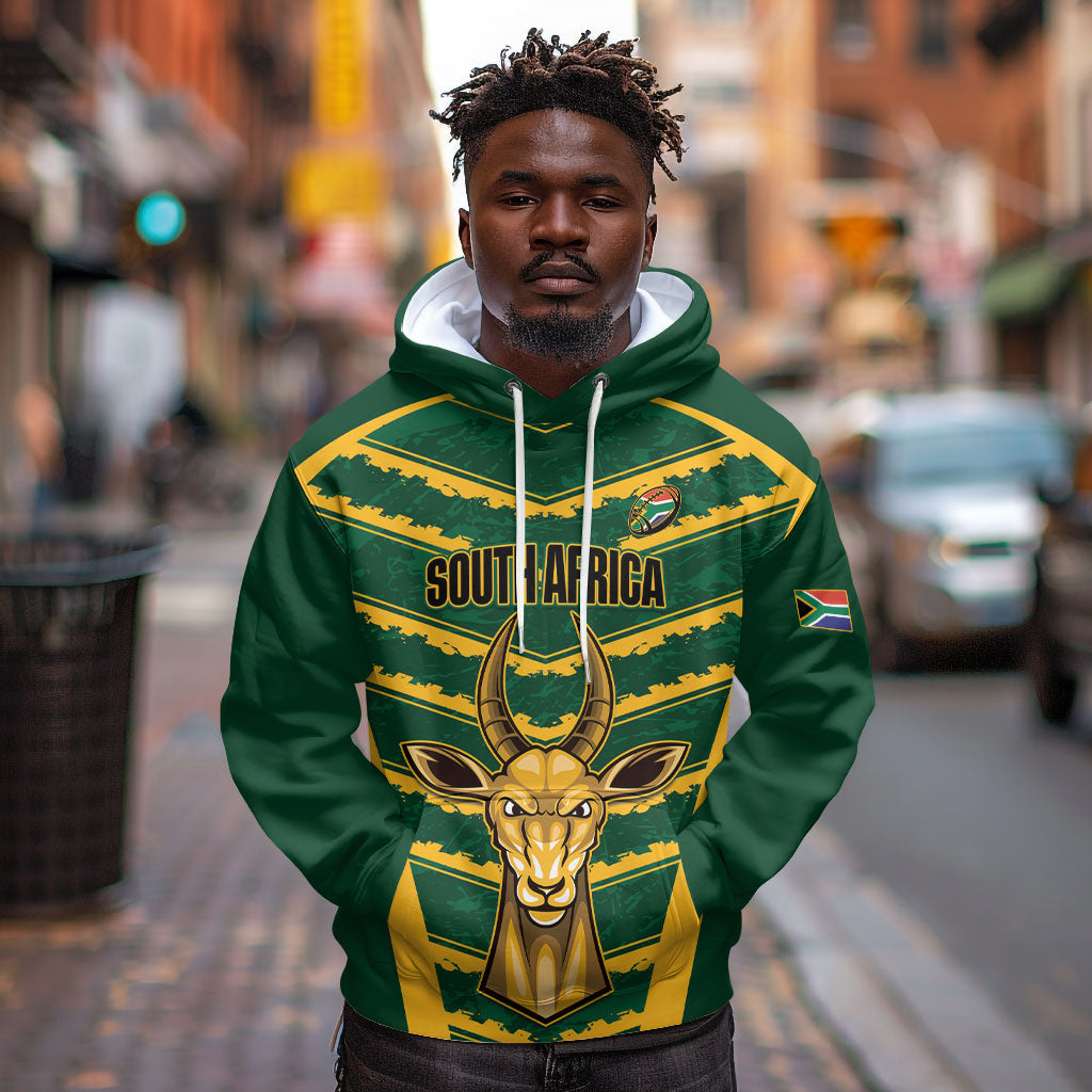 South Africa 2026 Rugby Custom Hoodie Bokke Go Champions