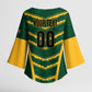 South Africa 2026 Rugby Custom Kimono Sleeve Blouse Bokke Go Champions