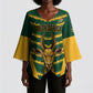 South Africa 2026 Rugby Custom Kimono Sleeve Blouse Bokke Go Champions