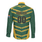 South Africa 2026 Rugby Custom Long Sleeve Button Shirt Bokke Go Champions