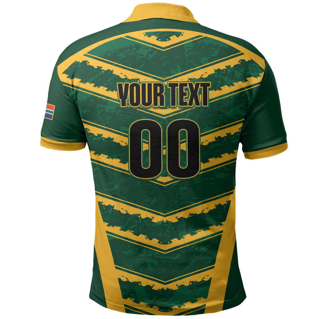 South Africa 2026 Rugby Custom Polo Shirt Bokke Go Champions