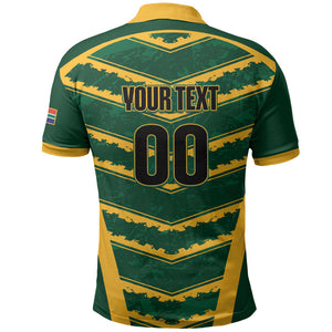 South Africa 2026 Rugby Custom Polo Shirt Bokke Go Champions
