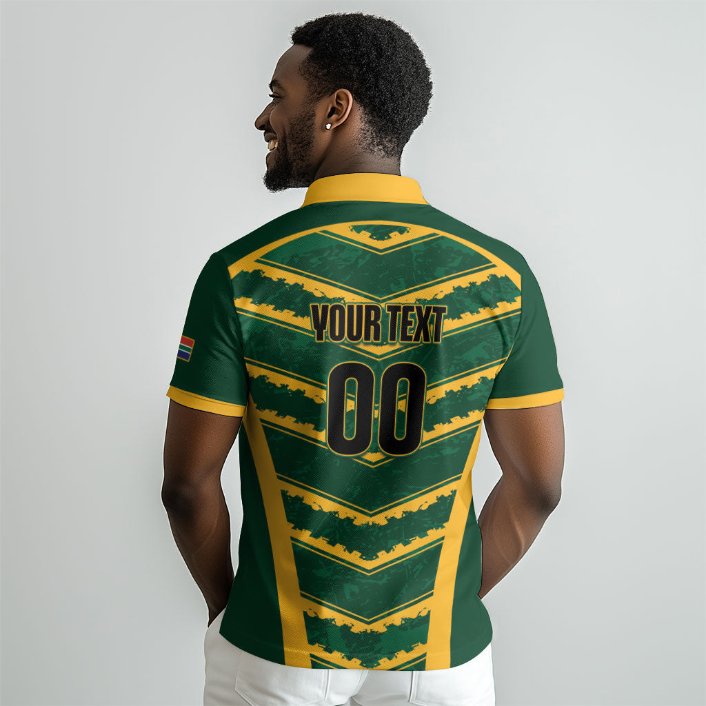 South Africa 2026 Rugby Custom Polo Shirt Bokke Go Champions