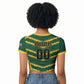South Africa 2026 Rugby Custom Raglan Cropped T shirt Bokke Go Champions
