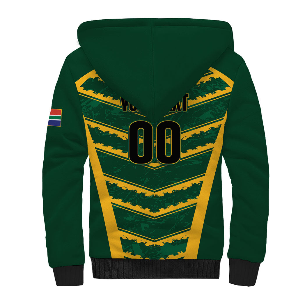 South Africa 2026 Rugby Custom Sherpa Hoodie Bokke Go Champions