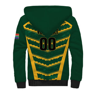 South Africa 2026 Rugby Custom Sherpa Hoodie Bokke Go Champions