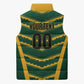 South Africa 2026 Rugby Custom Sleeveless Puffer Jacket Bokke Go Champions